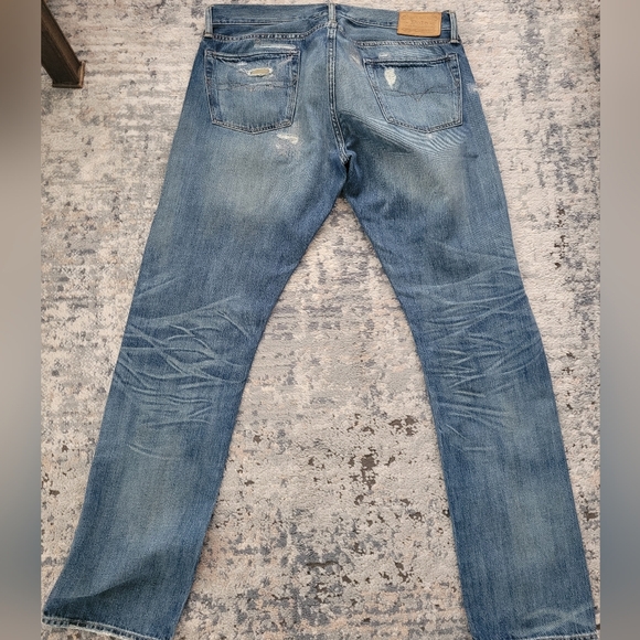 Polo Ralph Lauren Men's Sullivan Slim Distressed Jeans 34 x 32 - Picture 6 of 6
